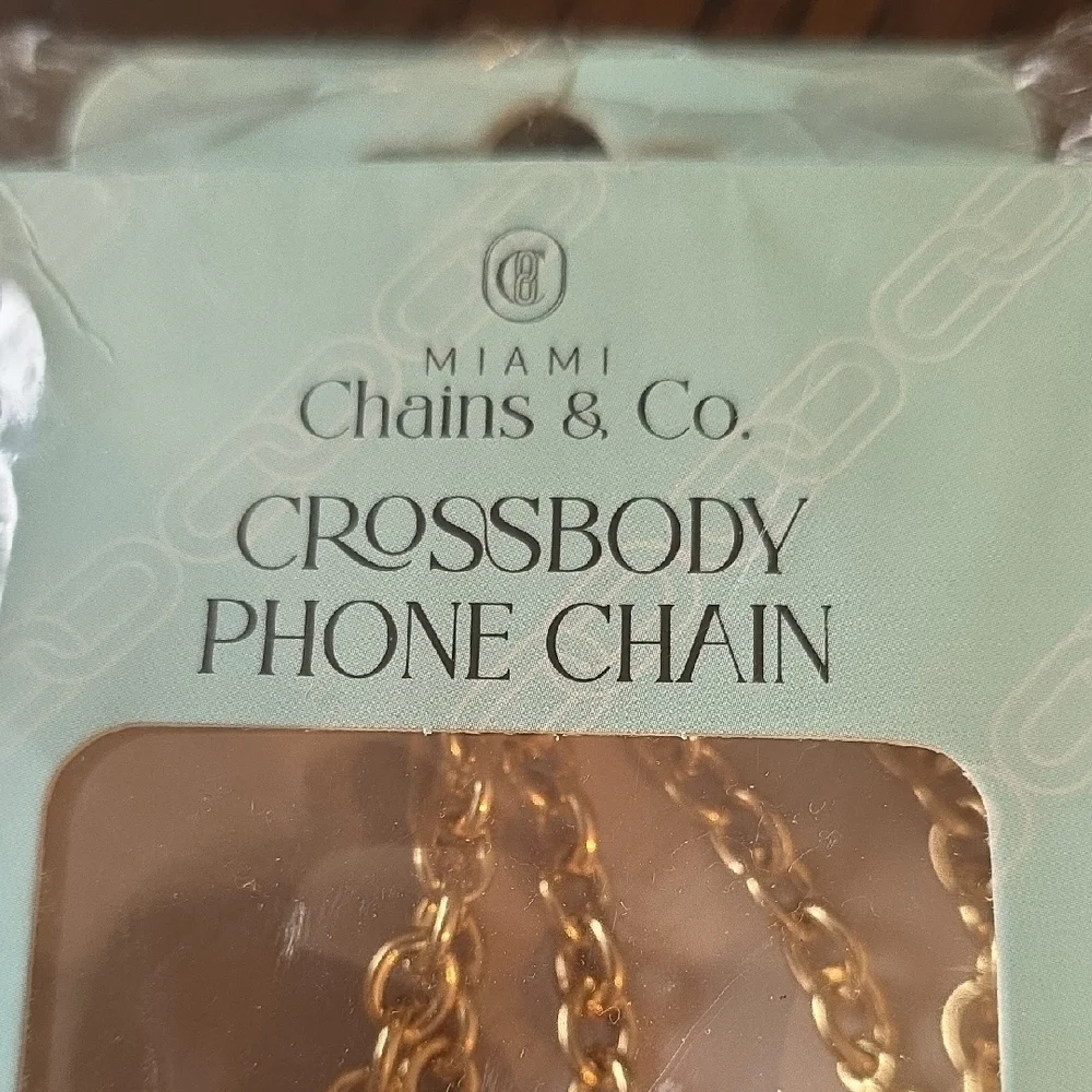 Gold Crossbody Phone Chain